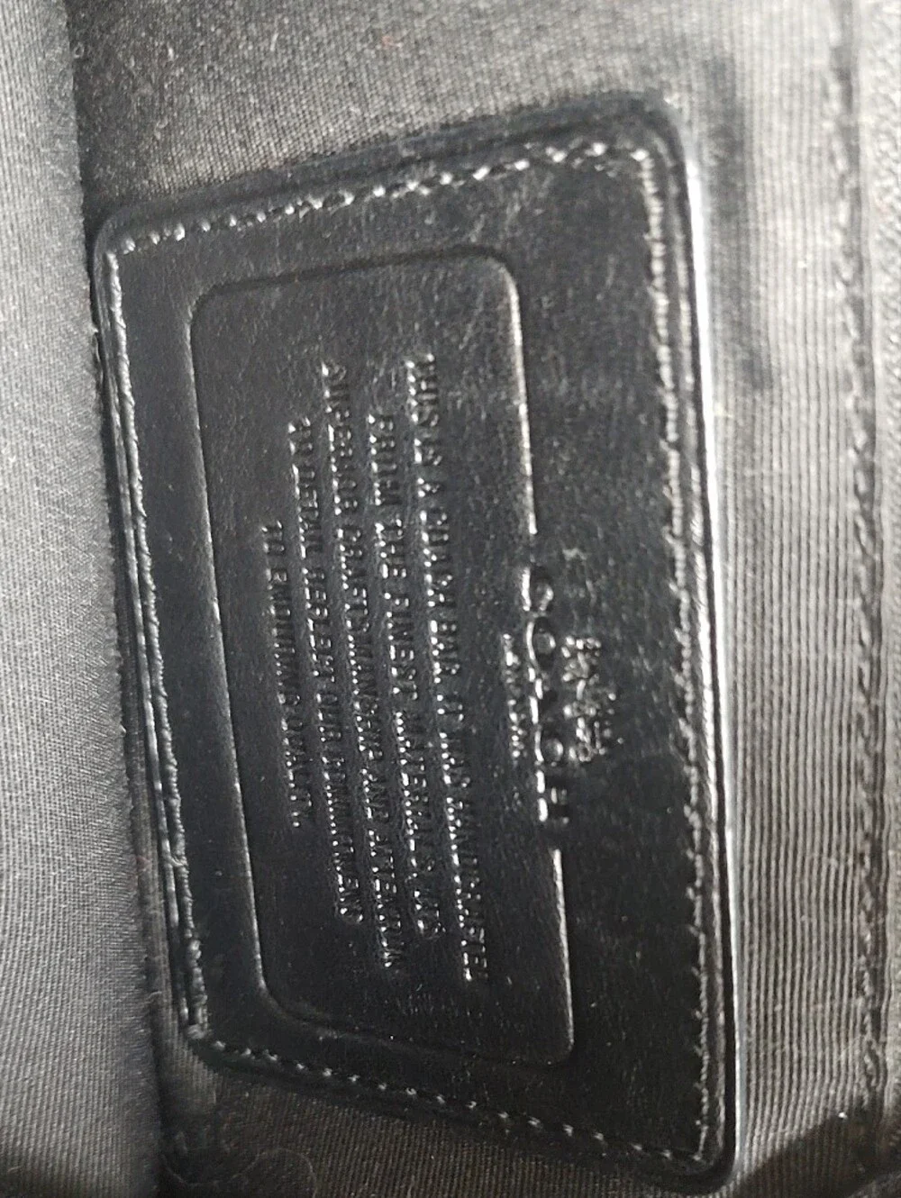 Coach Black Leather Messenger Crossbody with Adjustable Strap
